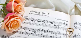 Der Hochzeitsmarch von Mendelssohn-Bartholdy ist die passende Musik für die Hochzeit