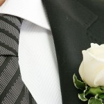Bräutigam-Accessoires: eine Blume